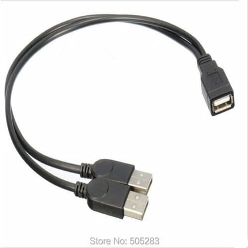 USB Female To USB Male Host OTG Cable + USB Male External Power Supply Cable Splitter USB OTG Adapter Charging Data Cable HY862