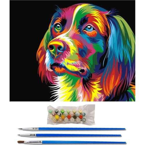 Colorful Lion Animal DIY Digital Painting By Numbers Modern Wall Art Canvas Paint Holiday Gift Home Decor Big Size