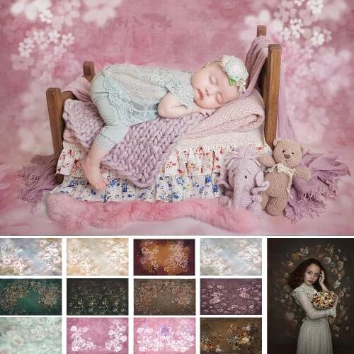 MOCSICKA Vintage Flower Photography Backdrop Newborn Baby Girl Maternity Artistic Portrait Background Children Photo Studio