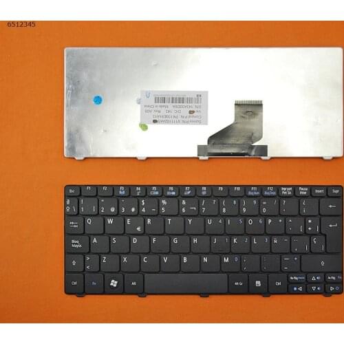 New Spanish SP Laptop Keyboard for ACER Aspire ONE D260 D255 D256 D257 D270 /for GATEWAY LT21 LT32 LT22 LT23 LT25 LT27 BLACK