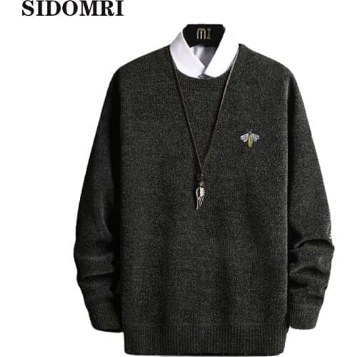 SIDOMRI Mens Wool Sweaters