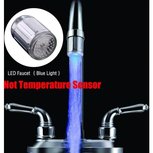 LED Water Faucet Light Tap Glow Shower Kitchen Bathroom RGB/Multi Color/Blue Luminous Glow