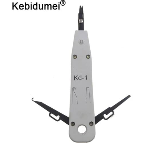 For KRONE KD-1 Professional Telecom Phone Cable Cat5 RJ11 RJ45 Network Punch Down Impact Network Tool Wire Cut Tool Insertion