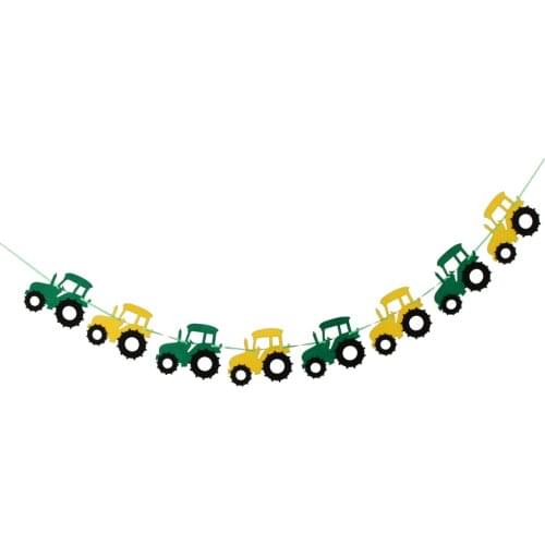 Tractor Garland Banner Tractor/Farm Kids Birthday Party Supplies