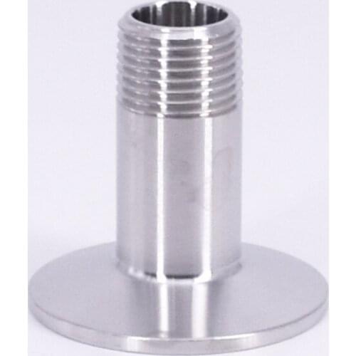 1/2" BSPT Male x 1.5" Tri Clamp SUS 316L Stainless Steel Sanitary Coupler Fitting Homebrew Beer