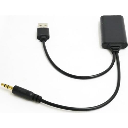 Universal Car Stereo 12V Bluetooth Music Adapter USB 3.5MM Jack Connector Auto Wireless Radio AUX-IN Aux Cable Adapter