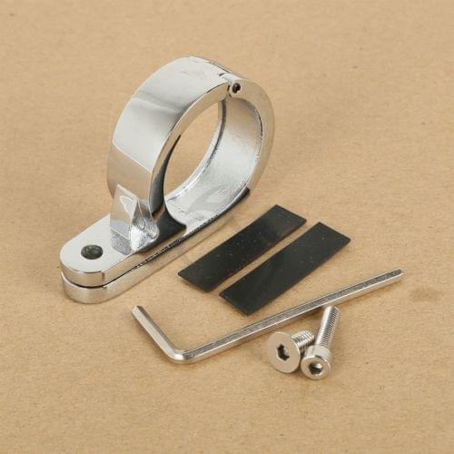 Universal Motorcycle Motorbike Chrome Handlebar Mounts Clamp Clock 32mm 1 1/4" For Harley Honda Yamaha Suzuki Kawasaki Street