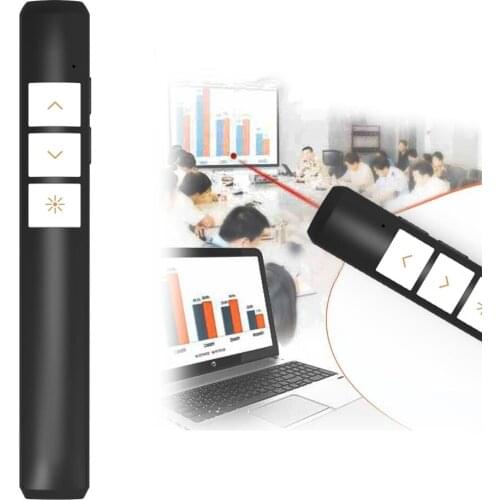 VIBOTON PP932 2.4GHz Multimedia Presentation Remote PowerPoint Clicker Wireless Presenter Handheld Flip Pen Controller 100m