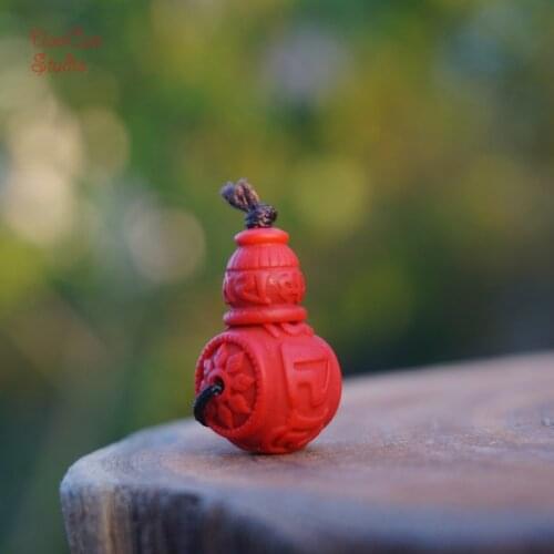 13mm Cinnabar Guru Bead Carved Mantra , Red Guru Beads Mala Beads Japa Bracelet Jewellry Findings DIY Accessories