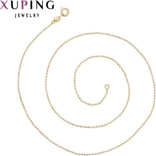 Xuping Simple Fashion Necklace Charm Style Long Necklace Chain Women Girls Christmas Jewelry Gift 42589