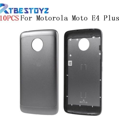10PCS/Lot E4Plus 5.5 inches Back Battery Cover Housing For Motorola Moto E Plus (4th Gen) E4 Plus Rear Cover With Logo