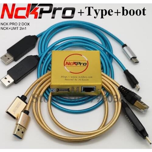 100% Original NCK PRO BOX（NCK BOX + UMT BOX 2 in 1 ) + OCTOPLUS FRP 2 in 1 cable + UMF ALL Boot cable
