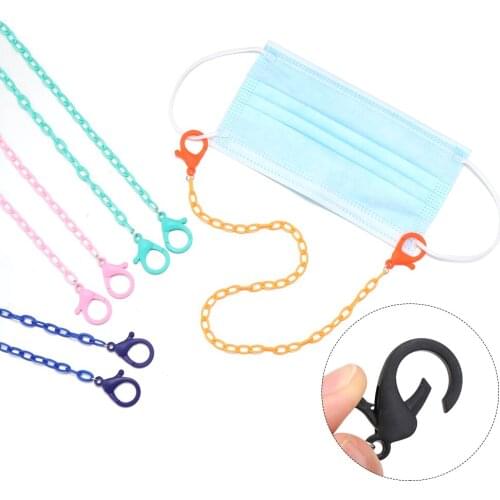 2020 New Acrylic Mask Storage Artifact Metal Rope Eye Wear Accessories Reading Glasses Chain Lanyard Eyeglasses Multi-Function