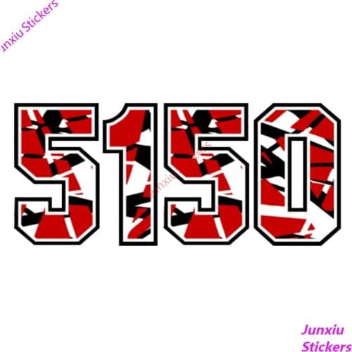 5150 Frankenstrat EVH Striped Car Sticker Guitar Decal Salute Strat Car Accessories Waterproof SUV Fine Decal Decor PVC10x5cm