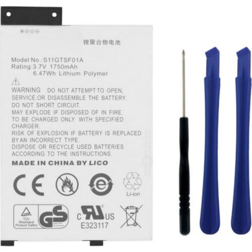 3.7v 6.47wh 1750mah Rechargeable battery For Amazon Kindle 3 GP-S10-346392-0100 S11GTSF01A Ebook batterie