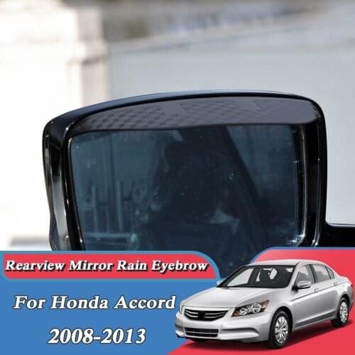 Car Carbon Firber Black Rearview Mirror Rain Eyebrow For Honda Odyssey Accord BRV CITY CIVIC CRV FIT JADE HRV VEZEL 2006-2023
