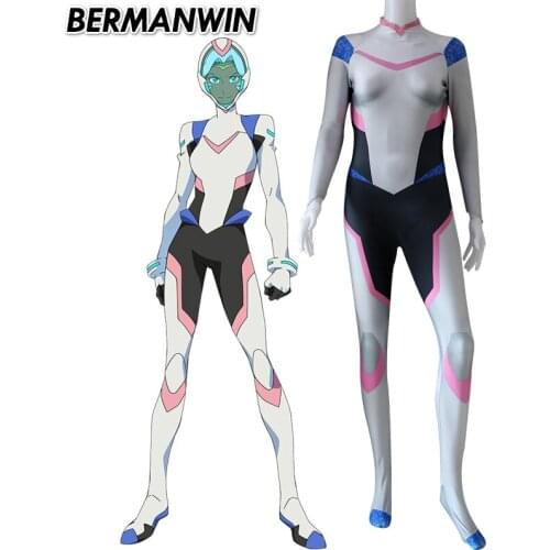 BERMANWIN High Quality Anime Voltron Legendary Defender Princess Allura Costume Suit Spandex Halloween Cosplay Costume