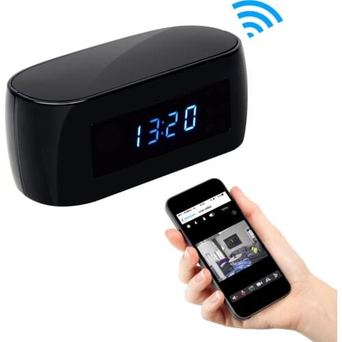Night Vision Wireless Network Electronic Clock WIFI Camera HD 1080P IP P2P Cam Baby Monitor