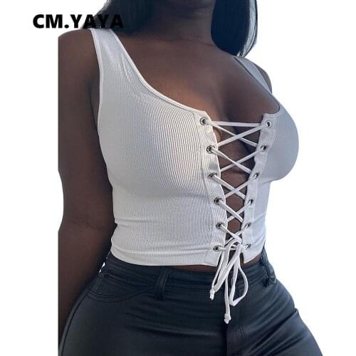 Женские трикотажные майки CM.YAYA China At AliExpress