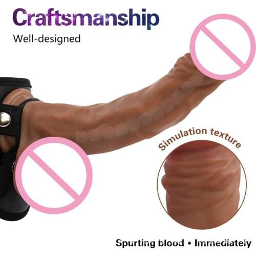 Adult Toy Wearable Penis Female Masturbation Device Liquid Silicone Dildo Keel Simulation Sex Toys Huge Dildo for Anal