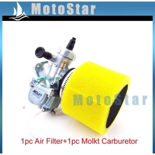 Molkt 26mm Carburetor Carb + 45mm Air Filter For Chinese 140cc 150cc 160cc Engine SSR Thumpstar YX KLX TTR CRF70 Pit Dirt Bike