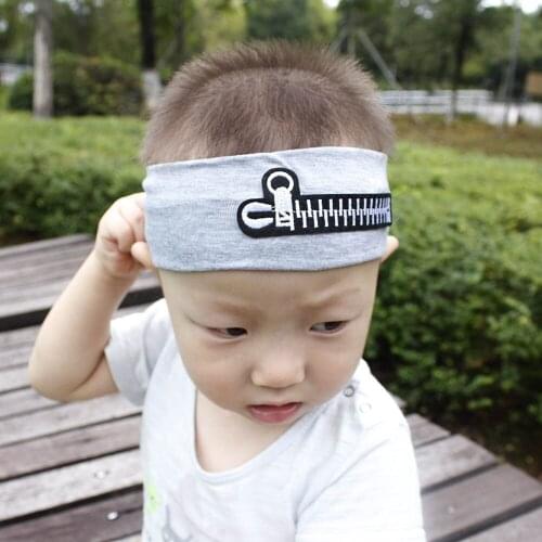 Fashion Cotton Zipper Headband Girls Boys Hair Band Baby headwear Soft Accessories Kids Girl Turban Hairband Photo props