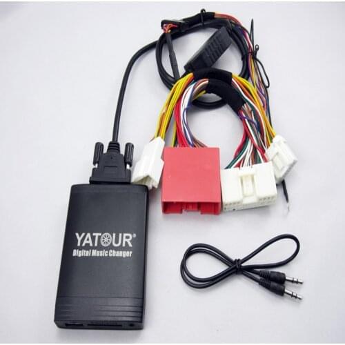 Newst Yatour Digital Music Car Audio USB Stereo Adapter MP3 AUX Bluetooth for New Mazda 3/5/6 2009+ can-bus interface CD Changer