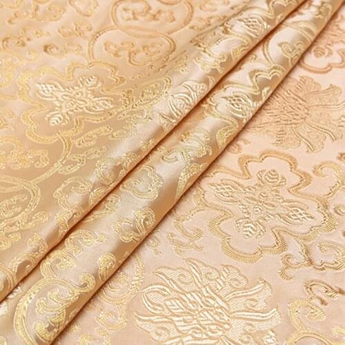 New arrival brocade yarn dyed golden paint fabric for patchwork felt tissue telas dress bed sheet children cloth 100x150cm