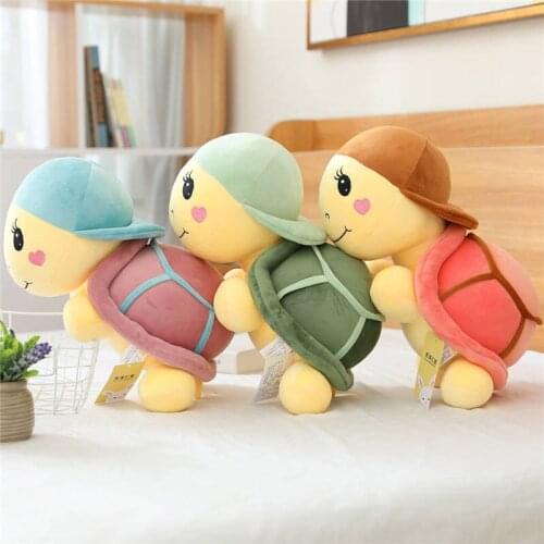 25-45cm Sea Turtle Plush Toys Pillow Tortoise Soft Ocean Animals Doll sofa Backrest cushion Home Decoration 100% cotton