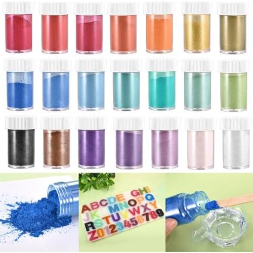24 Colors DIY UV Epoxy Resin Diffusion Pigment Pearl Powder Filler Dye Nail Polish Jewelry Accessories Making Accessories