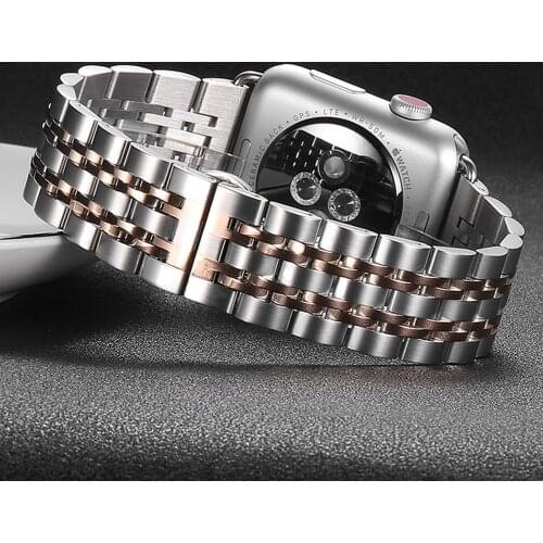 Strap For Apple Watch band 44mm 40mm iwatch band 42mm/38mm Stainless Steel bracelet watchband apple watch series 5 4 3 2 1 44 mm