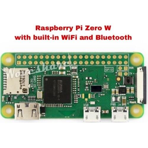 RPI0 Raspberry Pi Zero W Wireless Pi 0 with WIFI and Bluetooth 4.1 1GHz CPU 512MB RAM,1GHz ARM11 single-core processor
