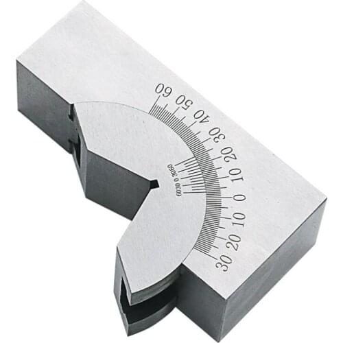 1 Pcs Precision Adjustable Angle Gauge V Block Milling 0 To 60 Degree Milling Machine Angle Horn for Measuring Tools