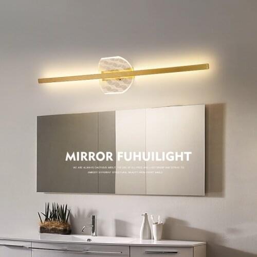 Led Mirror Lamp Modern Minimalist Bathroom Sink Vanity Lamp Nordic Creative Personality Long Mirror Cabinet Lamp