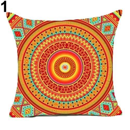 1Pc Fashion 18 Inch Flower Elephant Lion Square Throw Pillowcase Hidden Zipper Hidden Zipper Home Room Sofa Decor Cushion Cover