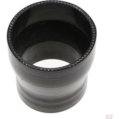 2Pieces 2" 2.5" Car Silicone Straight Reducer Coupler Intercooler Pipe Turbo