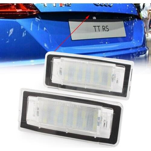 2x Car Error Free LED License Plate Light Lamp for AUDI TT Roadster Coupe 1998 1999 2000 2001 2002 2003 2004 2005 2006