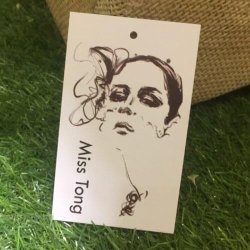 300g clothing price tags custom die cut garment hang tag printing/clothing printed Tag/clothing swing dress bags tags