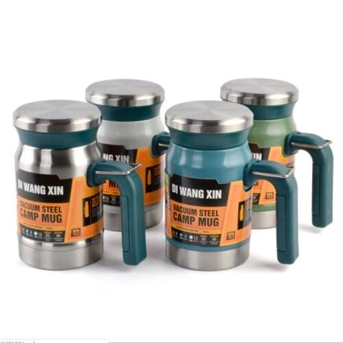 620ml 304 Stainless Steel Thermos Mugs Office Cup With Handle With Lid Insulated Tea mug Thermos Cup Vacuum Office Thermoses