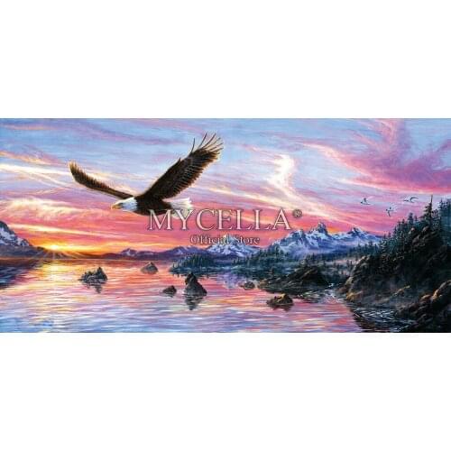 5D Diy Diamond Painting Birds Mountain Lakes & Rivers Diamond Mosaic Handmade Cross Stitch Diamond Embroidery Home Decor Gift