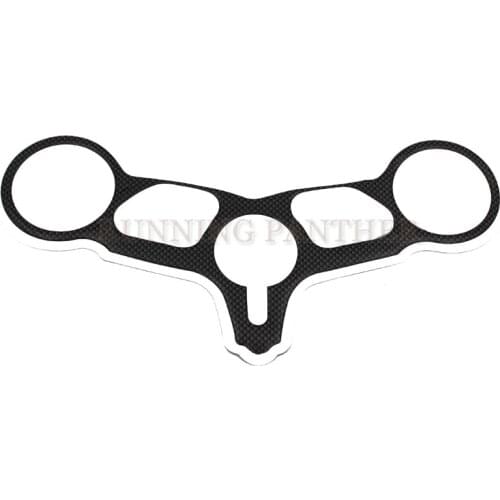 Black Motorcycle carbon fiber top three tree upper clamp the front decal pad suitable for Ducati DUCATI 749 999 2004-2006 2005