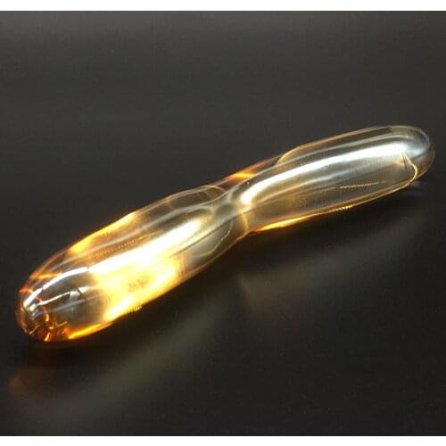 DOMI 2017 New 17.6*2.3cm Practical Flexible Massager Women Crystal Penis