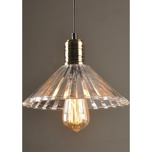 Modern Crystal Umbrella Shape Chandelier American Rural Retro Industrial Wind Bedroom Dining Room Transparent Glass Chandelier