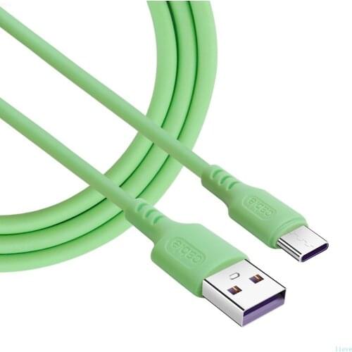 Liquid Silicone USB Type C Cable For Huawei Mate 40 Pro P40 Pro Super Charge Type C Cable USB C Data Cable For Samsung S20 S10S9