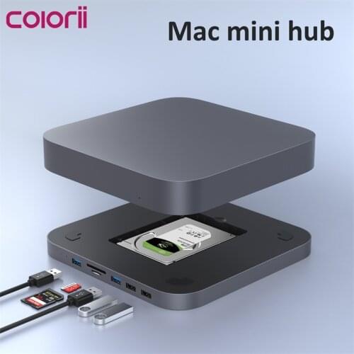 USB HUB for Mac Mini 2020 HDD enclosure with SATA Port 2TB HDD SSD adapter Docking Station Mac Mini