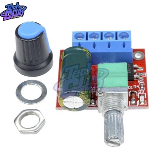 Mini 5A 90W PWM 12V DC Motor Speed Controller Module DC-DC 4.5V-35V Adjustable Speed Regulator Control Governor Switch 24V