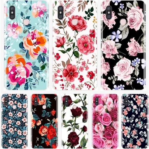 Soft TPU Phone Case For Xiaomi Mi Mix 1 2 2S 3 Case Silicone Cute Vintage Flowers Back Cover For Xiaomi Mi Max Note 1 2 3 Case