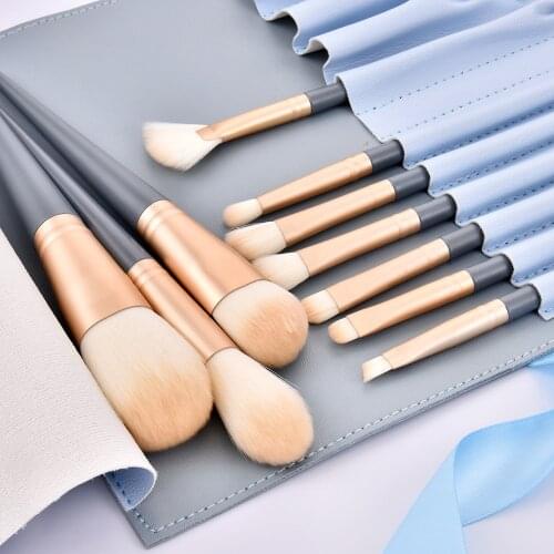 10Pcs/set Professional Makeup Brush Sets for Beginner Brushes Loose Powder Brushes Eyeshadow Brushes Foundation Brush Tools