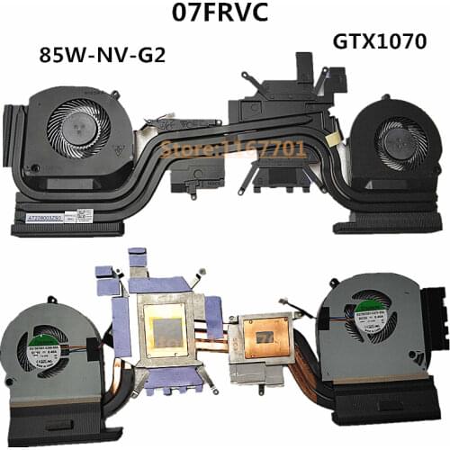 New Original Laptop CPU/GPU Cooling Radiator Heatsink&Fan for Dell M15X 15 R3 R4 GTX1070 85W-NV-E1-G2 07FRVC AT1JM002ZC0