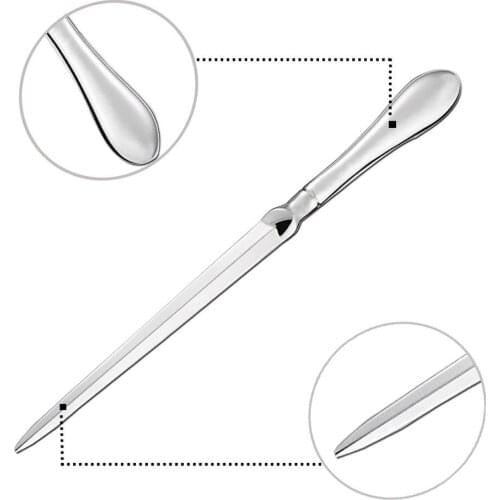 Letter Opener Dagger Notebook Slitter 23cm Metal Envelope Opener A4 Paper Cutter Office School Supply Cutting Utility DIY Tool